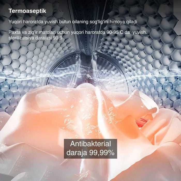 Стиральная машина ZIFFLER inverter 6-8 kg/Функция пара  STIAM