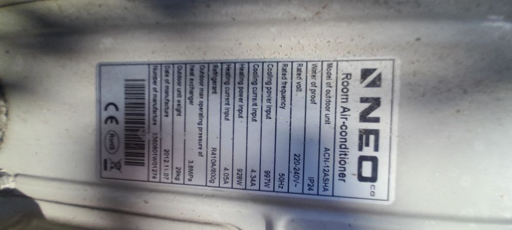 Vand ventilator aer conditionat Neo trimit in tara cu fan curier 12000