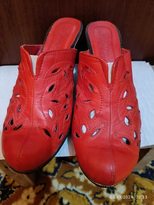 Сабо, натуральная кожа, размер 40.