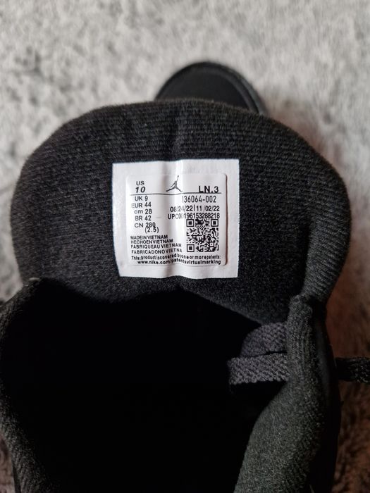 Jordan 3 black cat marime 44 , noi