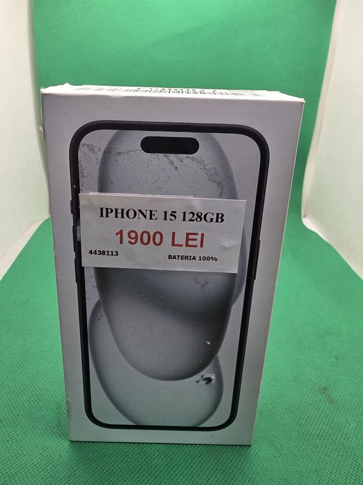 Iphone 15 128GB•Bateria 100%•Amanet Lazar Crangasi •44381
