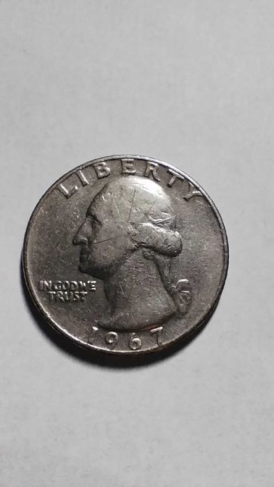 MONEDE RARE - QUARTER DOLLAR -  1966/1967/1974/1977