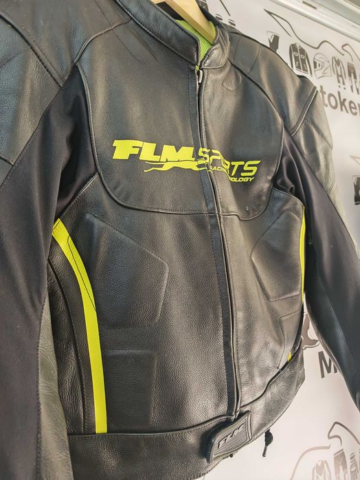 Costum moto piele FLM marime 52/54
