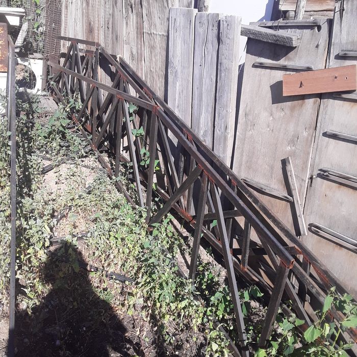 Железные фермы из профтрубы 20х40