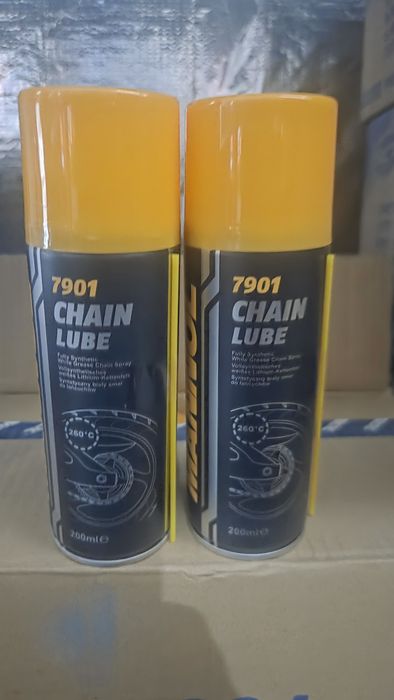 Mannol chain lube 7901 (полностью синтетическая белая смазка)