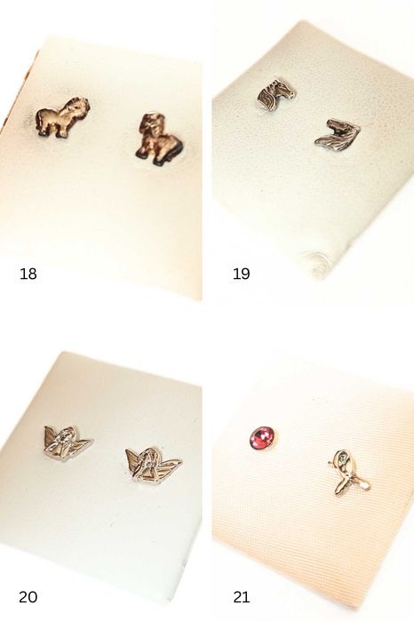 Детски сребърни бижута – обеци и медальони