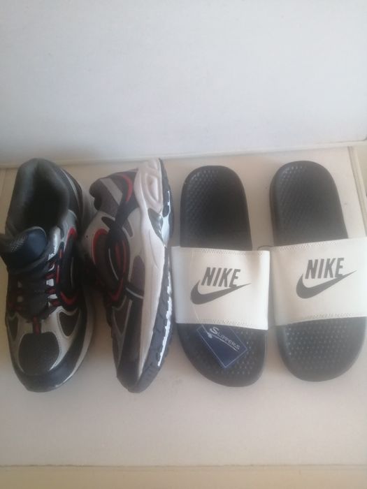 Общо цена чехли, Nike,+маратонки.