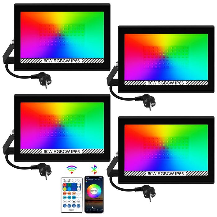 Proiectoare LED exterior RGB 60W