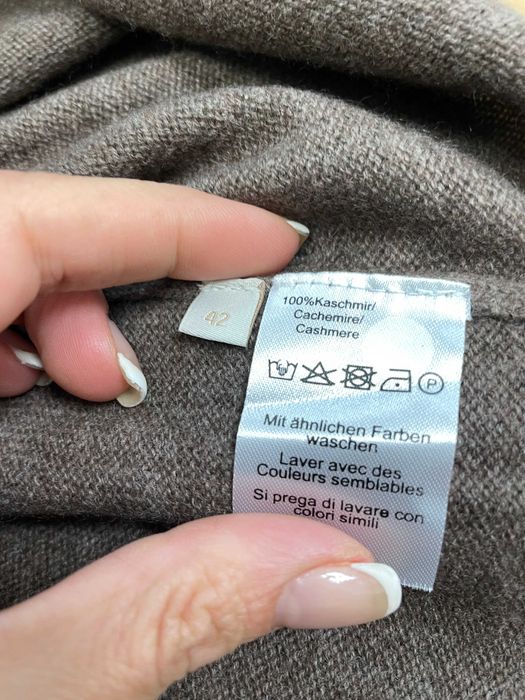 L'ESSENCE размер 42 - L - XL дамски кашмирен пуловер 100% КАШМИР бежов