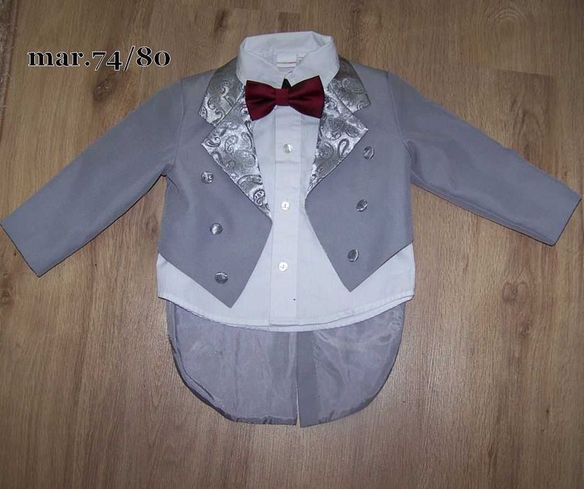 Costum de gala sacou /camasa si pant.mar.74/80-80/86-86/92 si 92/98
