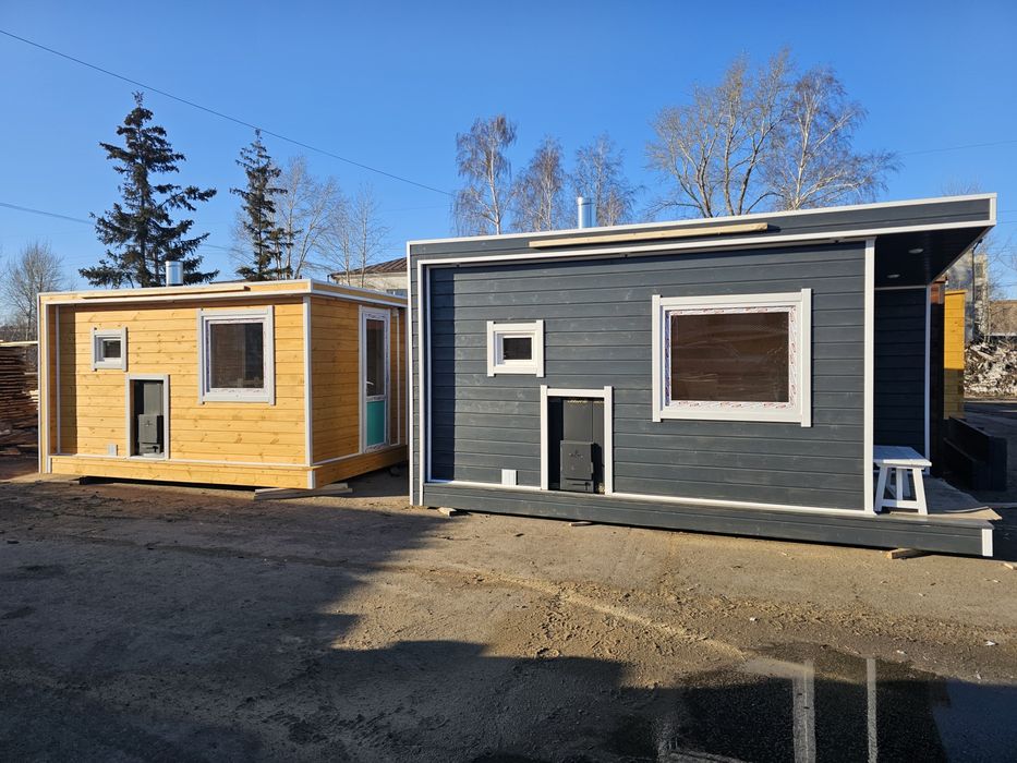 Мобильные бани каркасные и брусовые