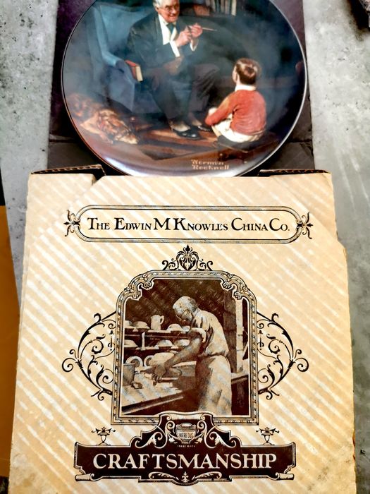 Farfurie Decorativă The Tycoon, Norman Rockwell ediție limitata