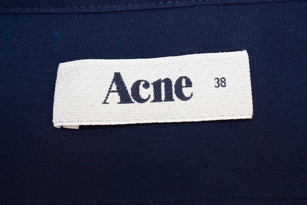 ACNE оригинална дамска блуза коприна прозрачна 38 S