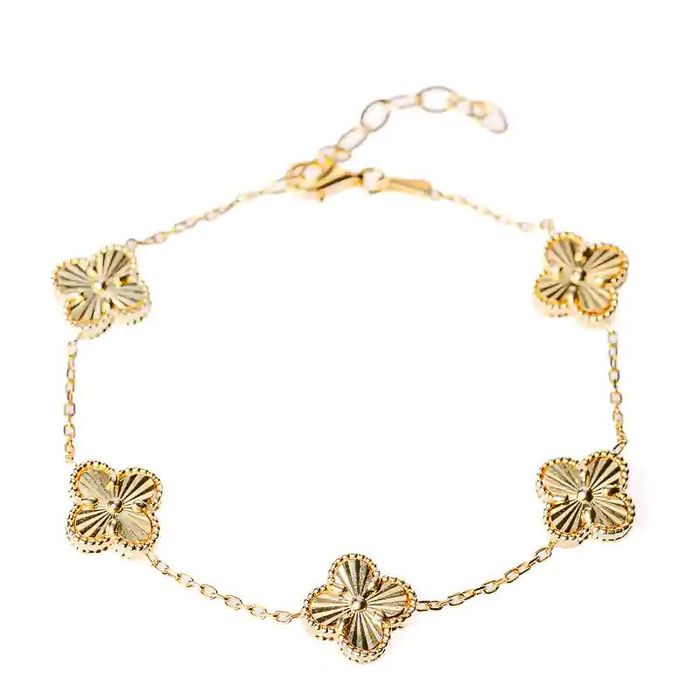 Сребърна гривна. Жълто сребро