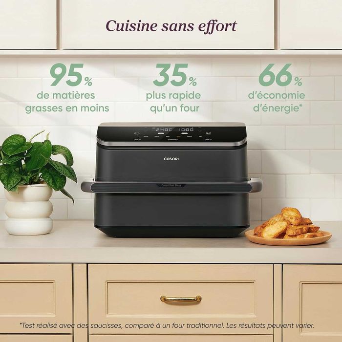 Фритюрник с горещ въздух Cosori Dual Blaze TwinFry XXL 10L ‎CAF-TF102S