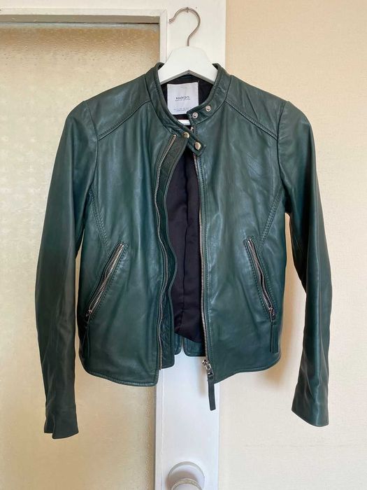 Куртка кожаная S размер