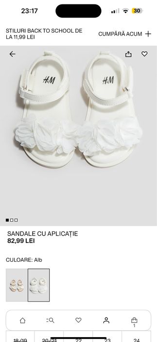 Sandale fetite H&M