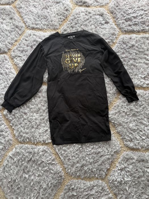 Черна детска рокля Guess