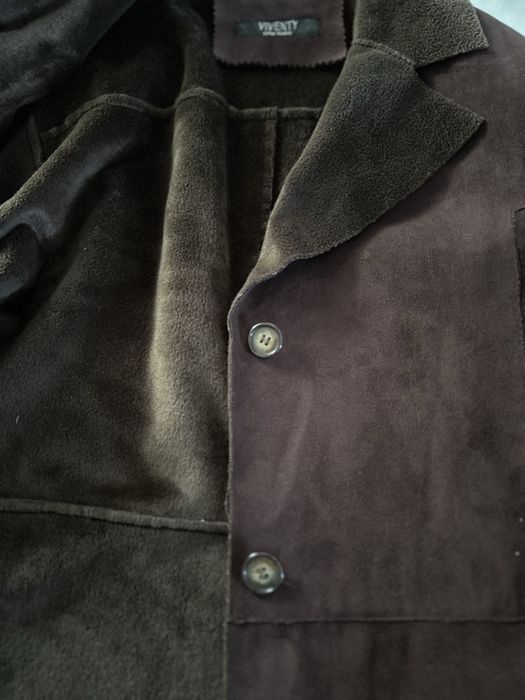 Pardesiu de dama din piele întoarsă