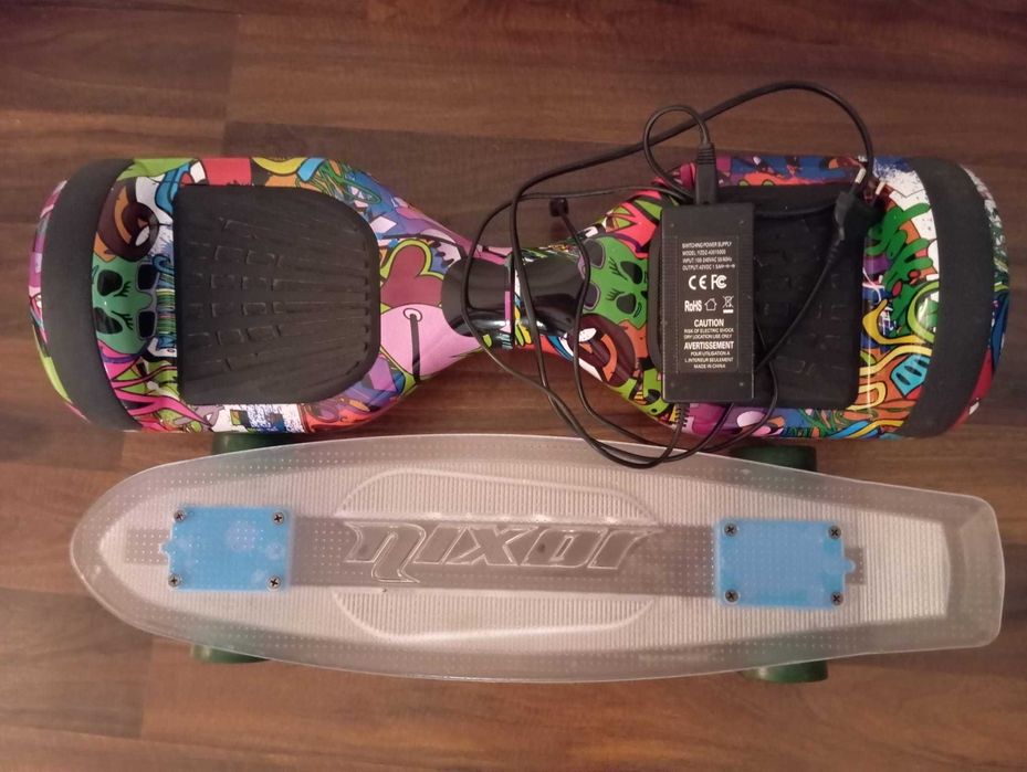 Vand hoverboard cu incarcator (bonus skateboard)