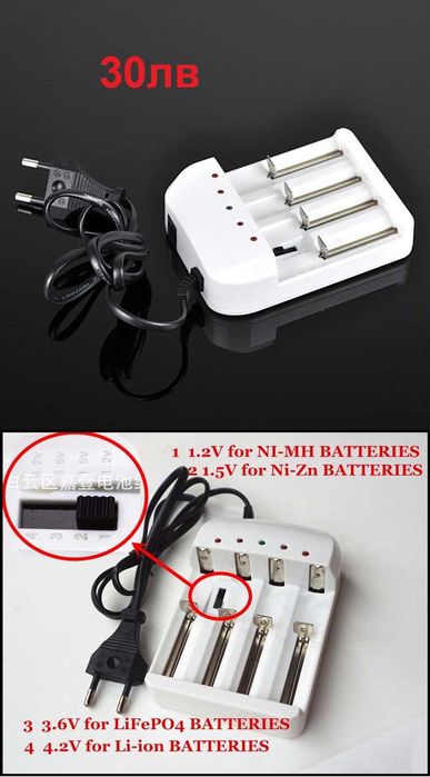 POWER BANK зарядно вело фар USB 8.4V няколко модела преносима батерия