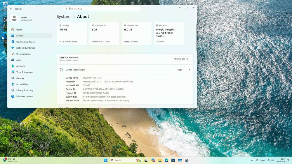 Геймърски компютър Asus B150 Intel I7 7700 16GB RAM Radeon RX570 8GB
