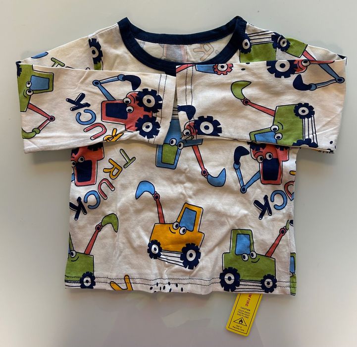 Пижама за момченце с превозни средства 100 % памук