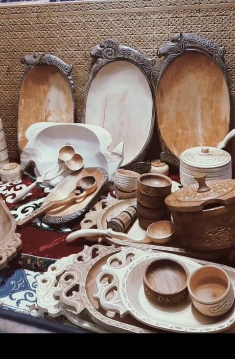 табақ Петропавл астау СКО майға пісірілген тұтас ағаш