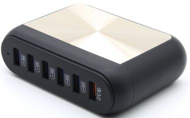 Sursa de alim., 220V → 5V/6 A, cu 6 iesiri, (Quick Charge)