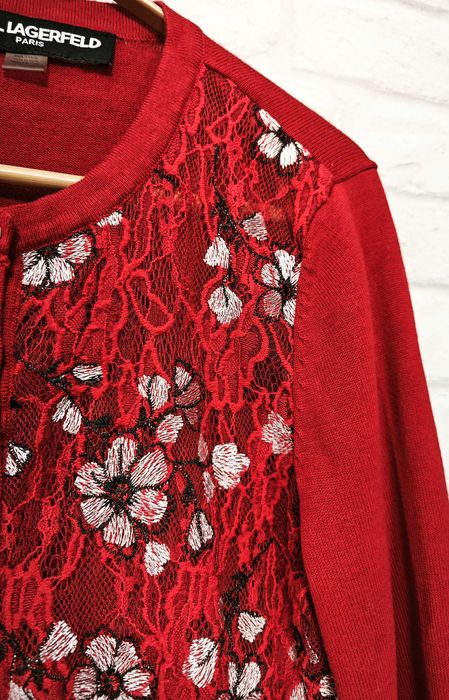 Karl Lagerfeld Оригинална дамска флорална жилетка размер М