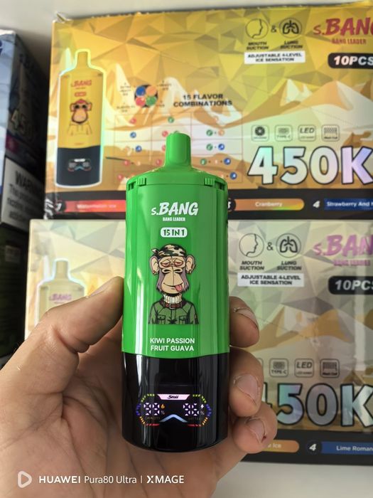 Vape 450.000 Puffs 15 Arome Reincarcabil +Nivel Gheata