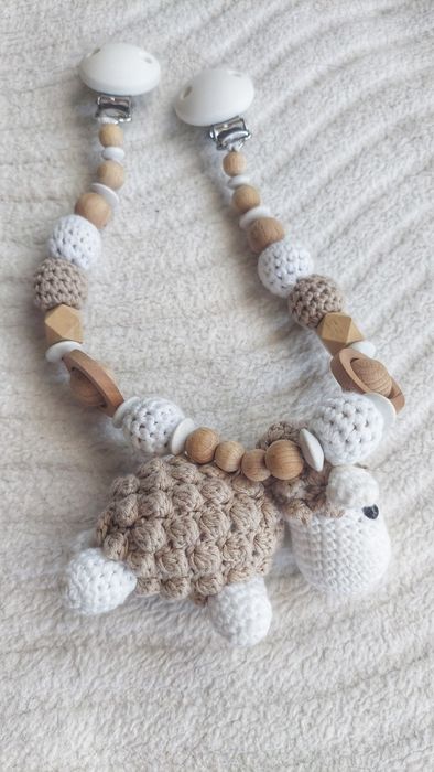 Плетена овца за количка