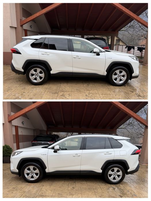 Toyota RAV4 HYBRID  Alb PERLAT 147.000km Model 2020 + Roti aliaj