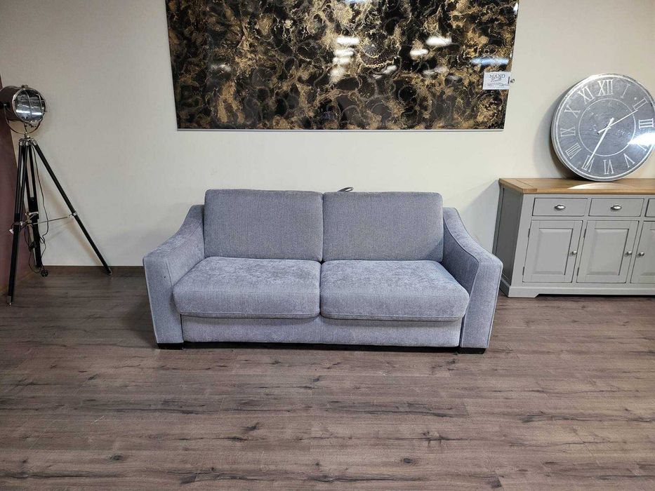 Сив диван от плат с функция сън "Myriad"