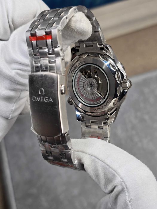 Omega Seamaster Diver 300M Steel Blue Ceramic Blue Wave Dial 42mm