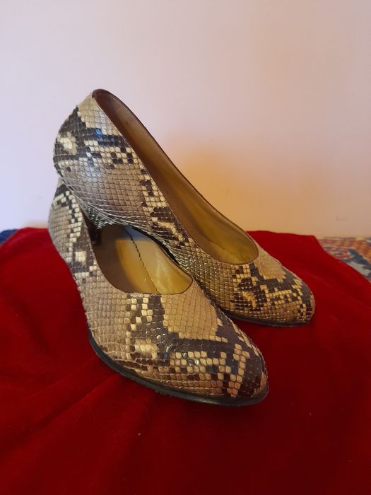 Pantofi din piele naturala de șarpe PITON