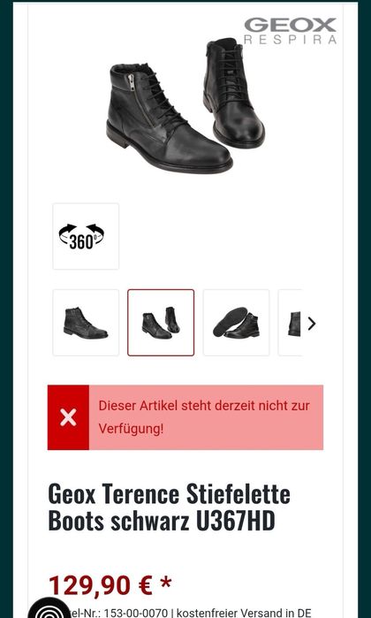 Geox мъжки оригинални  боти 44