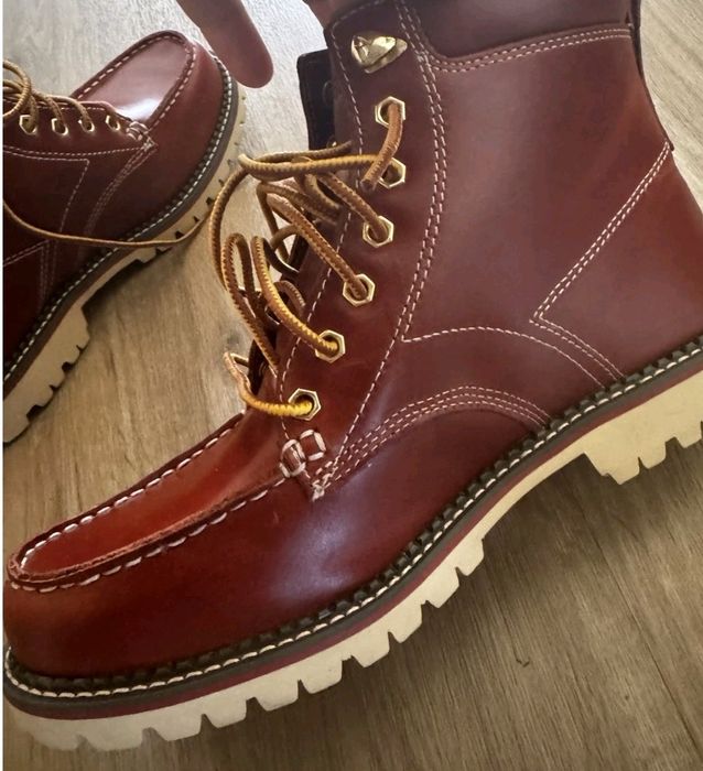 Ghete bărbătești Eddie Bauer din piele naturală