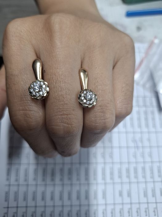 Серьги золото 585 проба