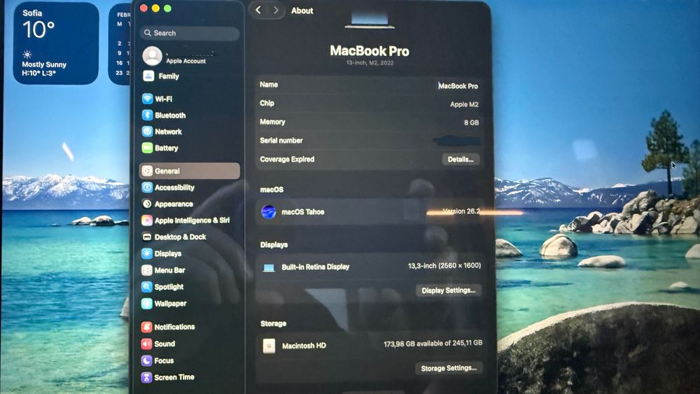 MacBook Pro 13” M2 (2022) Space Gray | 8GB/256GB