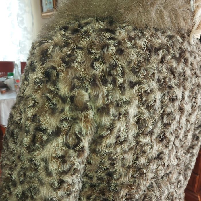 Зимно мекичко палто кафяво ХЛ