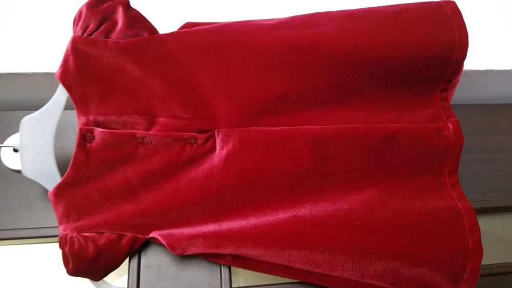 Compleu fetite/rochie si vestă 1-1.5 ani nou