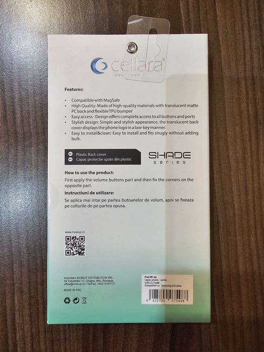 Carcasa magnetica TPU Cellara pt Samsung S23+ si S23  Ultra