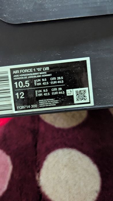 Nike Air Force 1 Jade Horizon Gum Sole