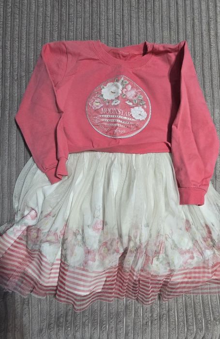 Платье детское розовое