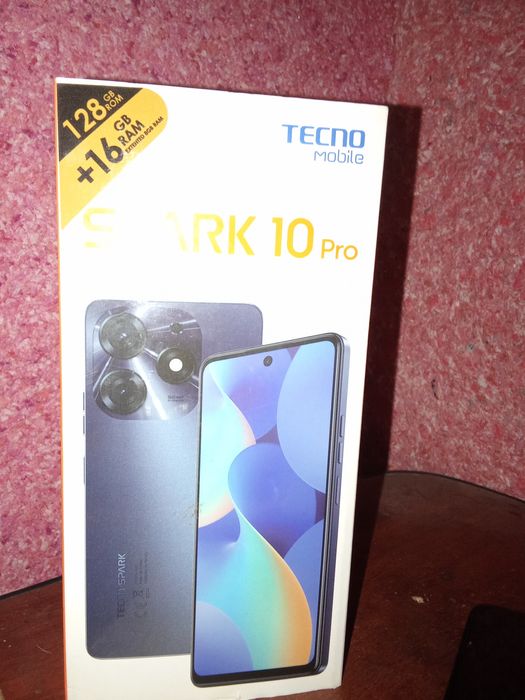Tecno Mobile Spark 10 pro rom+16gb ga 128 rom hech qayeri alishmagan
