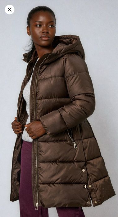 Дълго дамско яке Цвят Шоколад S размер