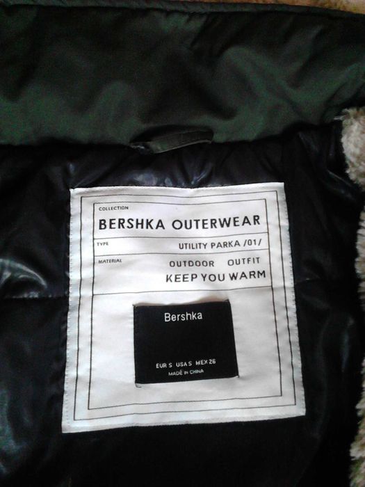 Geacă damă îmblănită Bershka măr. S-M, de iarnă, preț neg. sau schimb