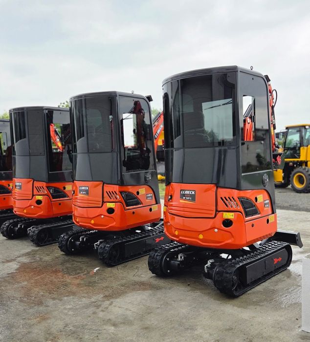 Miniexcavator Lubeck W 169 L motor 3 cilindri~NOU~Plata în rate/Leasing, Garantie 2 ani