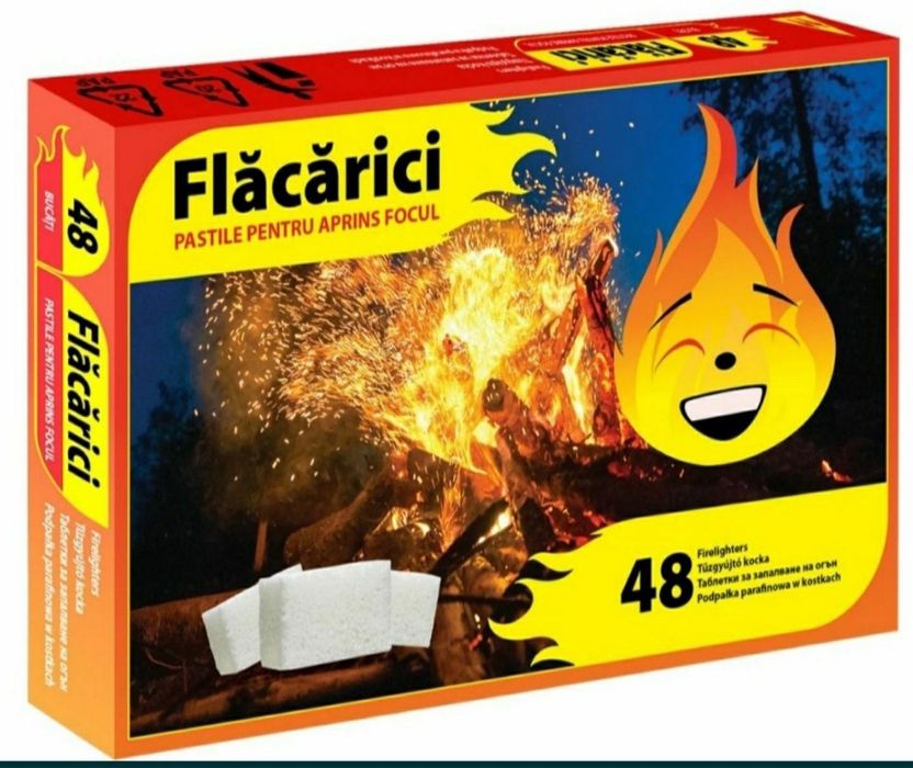 Pastile pentru aprins focul Flacarici